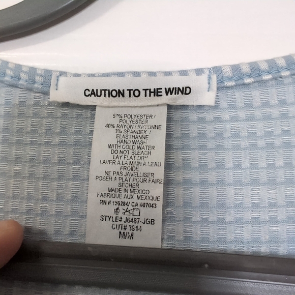 Nordstrom Caution To The Wind Cottage Prairie Picnic Boho Stretch Midi Dress M - Picture 4 of 7